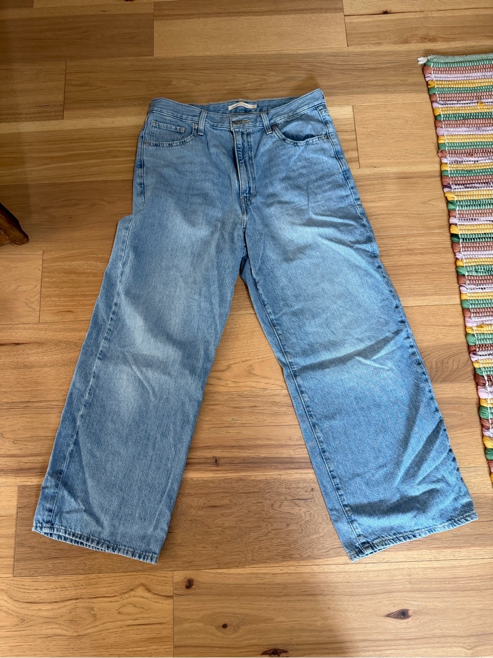Levi's Light Wash Straight-Leg Jeans
